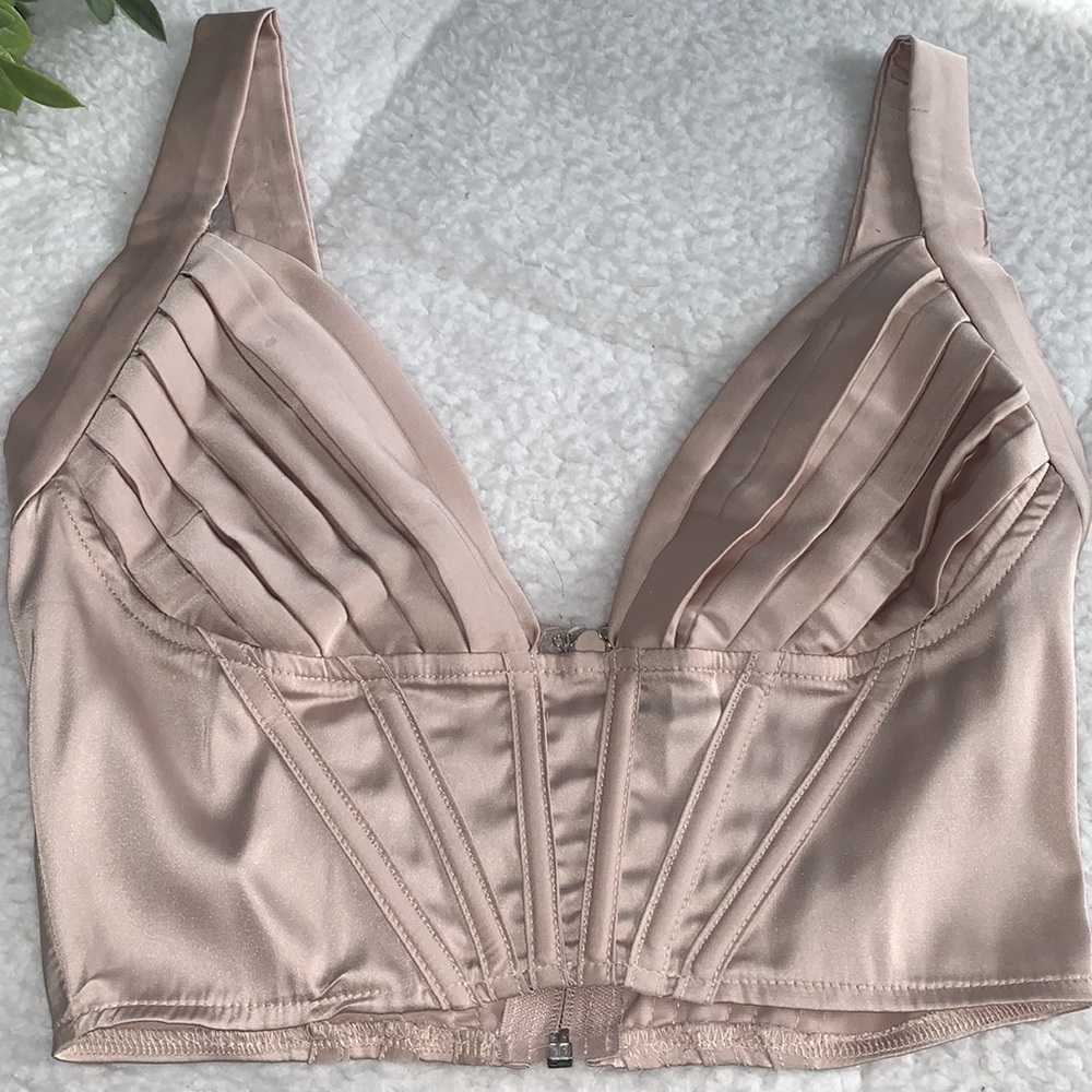 Windsor Silky Bralette Top Nude/Tan/Jewel Tone Top S Small - Picture 15 of 15